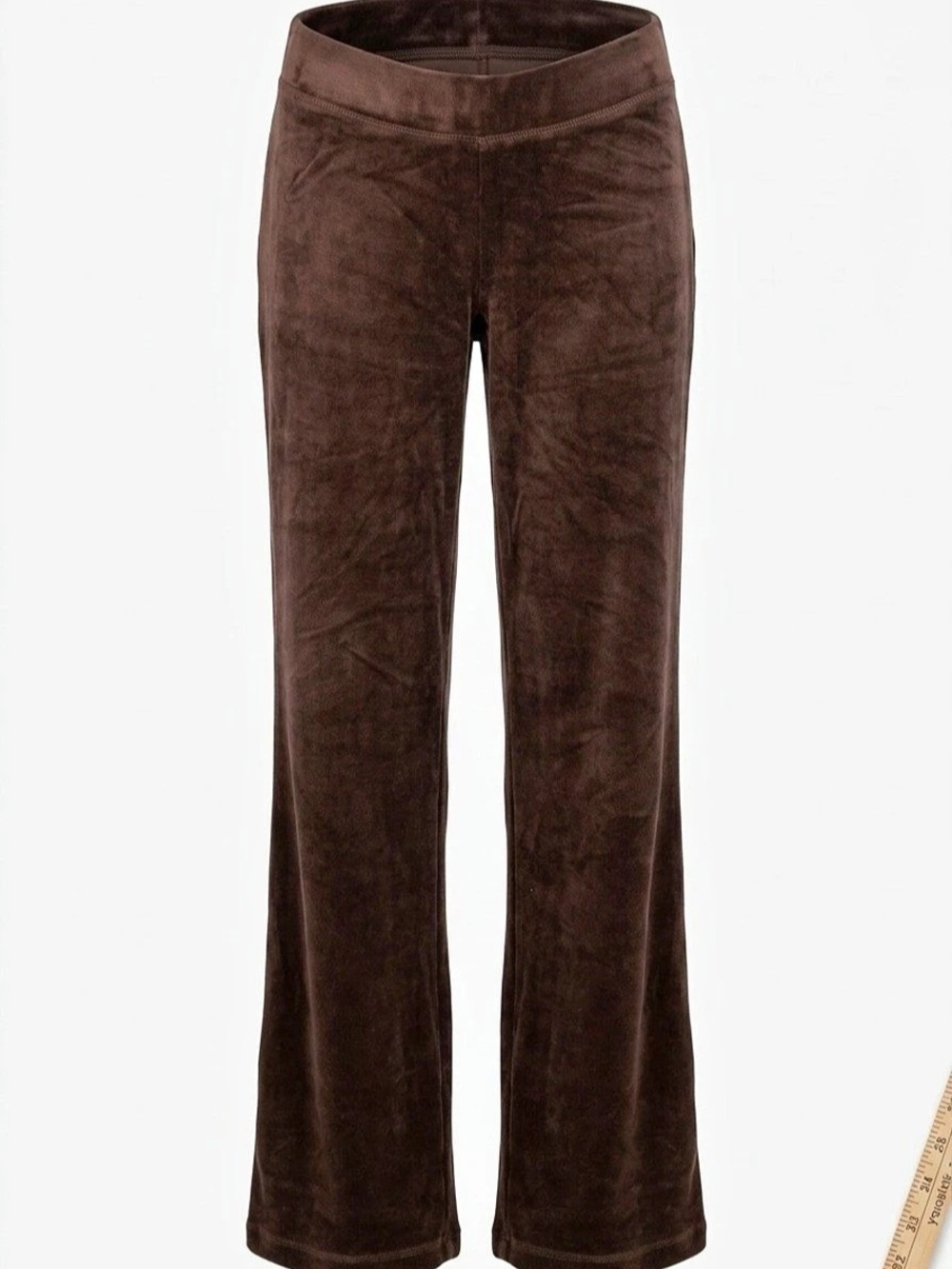 Juicy Couture OG Big Bling Velour Track Pants Brown XS